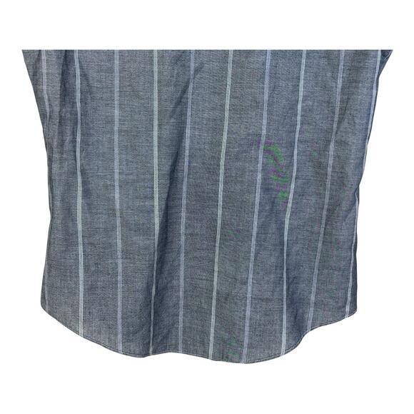 CHESS KING Shirt Mens 15.5 Medium Gray Button up Long Sleeve Check 60s 70s - Picture 7 of 12